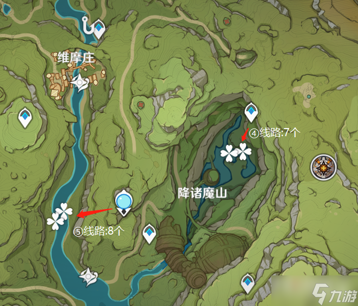 《原神》月莲快速采集路线推荐