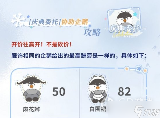 《光与夜之恋》庆典委托协助企鹅攻略