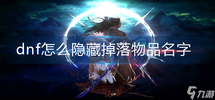 dnf怎么隐藏掉落物品名字