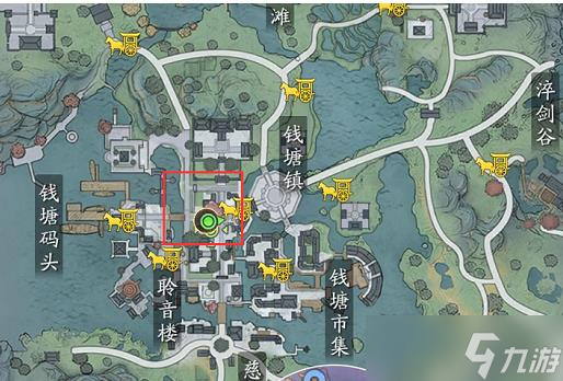 天涯明月刀手游钱塘码头西域人位置介绍