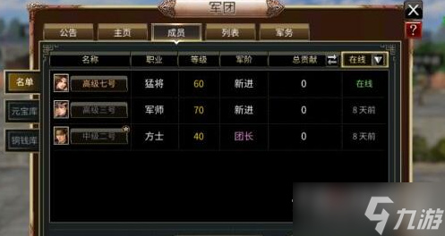 《三国群英传M》军阶权限一览