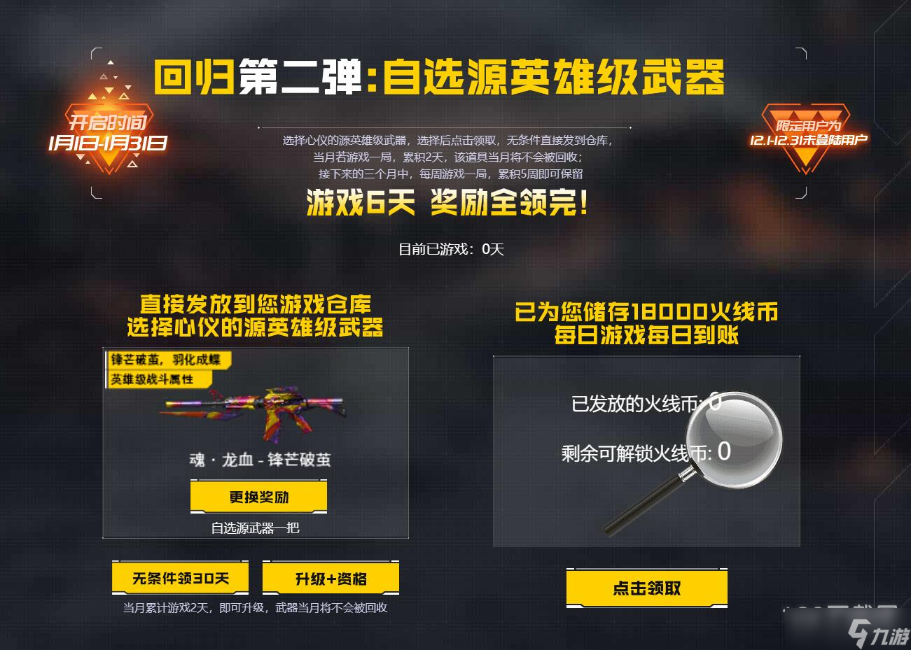 cf2023年1月回流活动