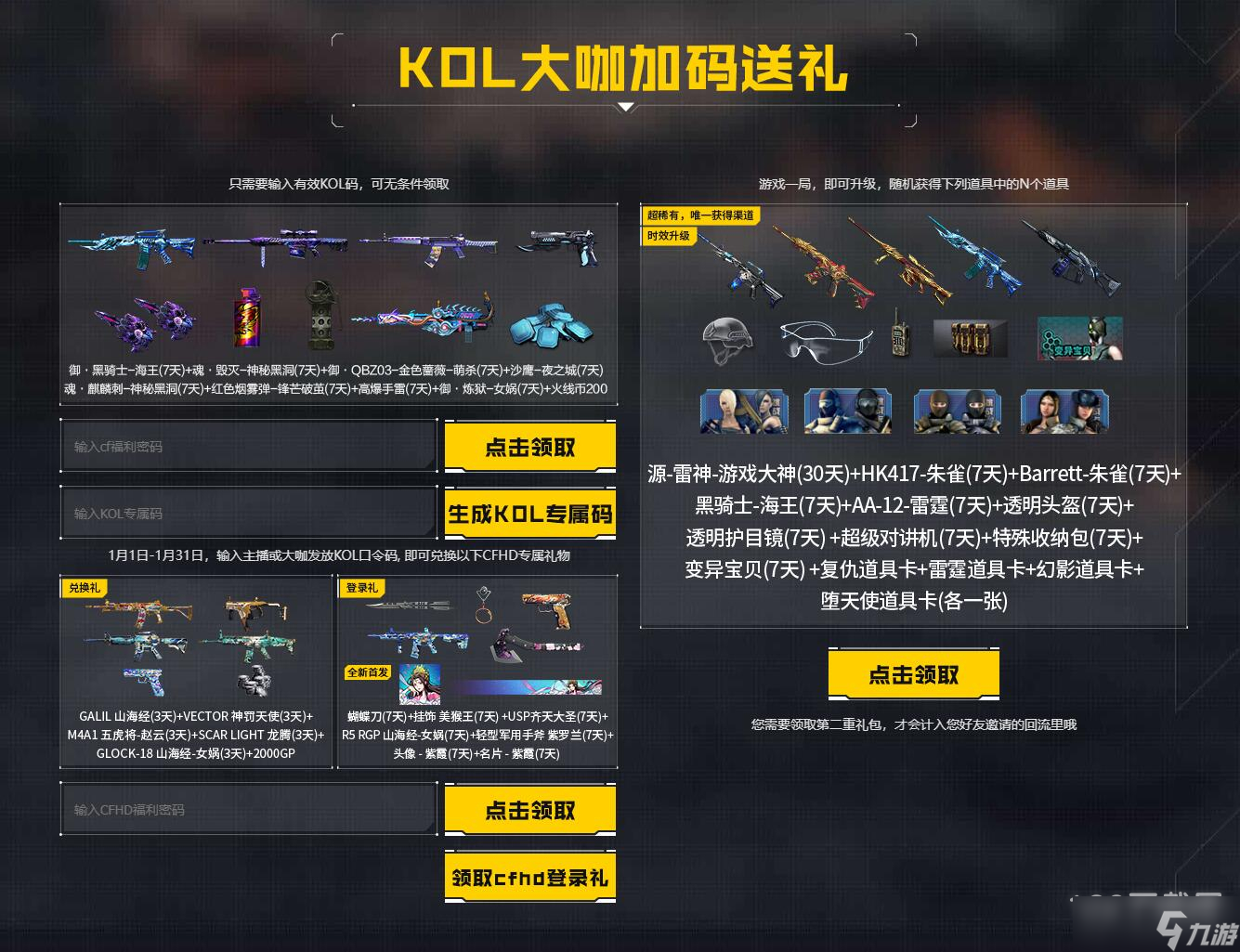 cf2023年1月回流活动