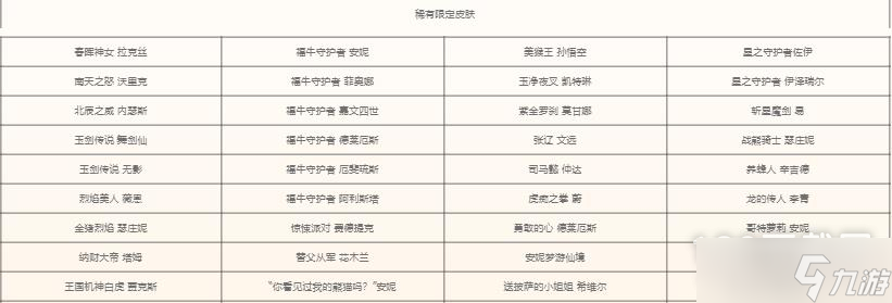 英雄联盟2023时空召唤能抽出哪些稀有限定皮肤