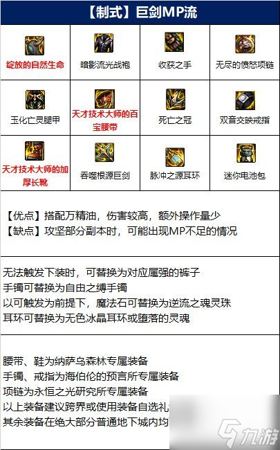 dnf驭剑士110版本装备怎么搭配-dnf驭剑士110版本装备搭配推荐