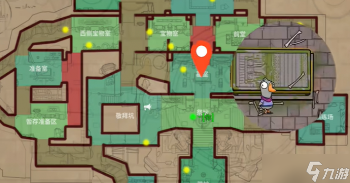 鹅鸭杀丛林神殿狼任务位置大全