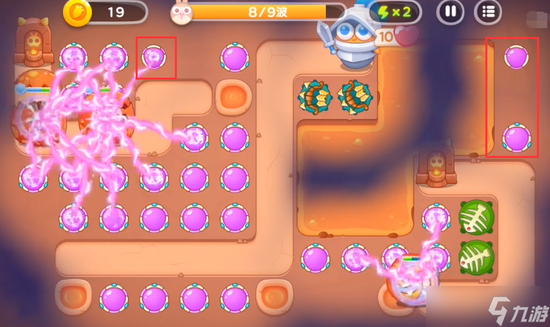 保卫萝卜4饿龙传说第9关攻略