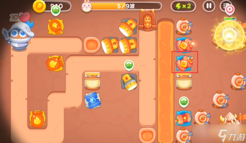 《保卫萝卜4》饿龙传说第6关怎么过