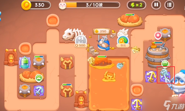 保卫萝卜4饿龙传说第10关攻略