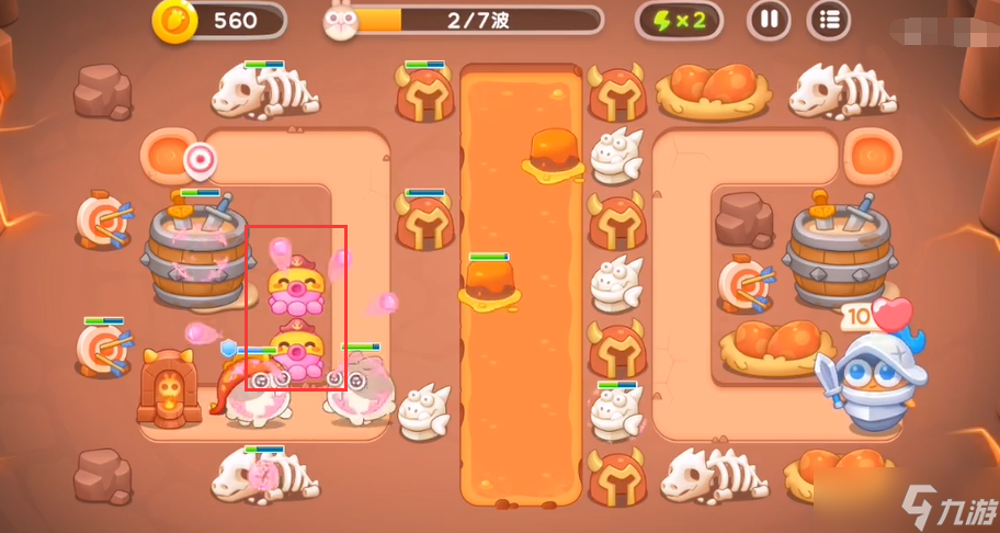 保卫萝卜4饿龙传说第7关攻略 饿龙传说第7关图文通关流程