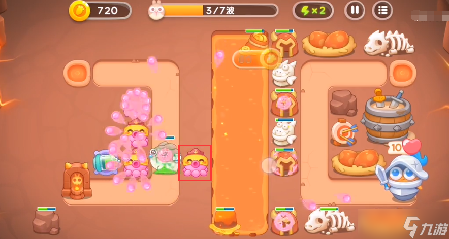 《保卫萝卜4》饿龙传说第七关满星攻略