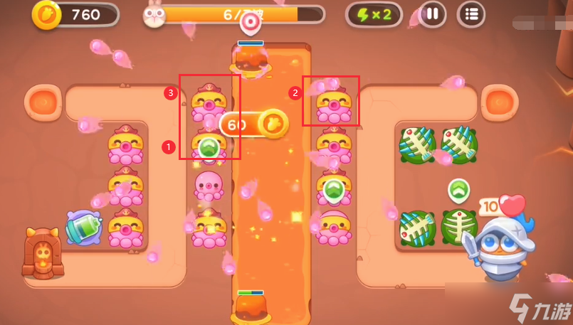 《保卫萝卜4》饿龙传说第七关满星攻略