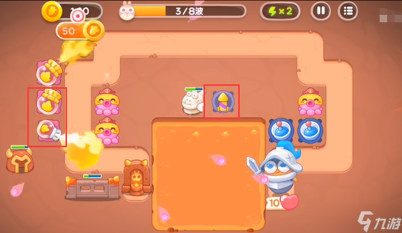 《保卫萝卜4》饿龙传说第八关攻略