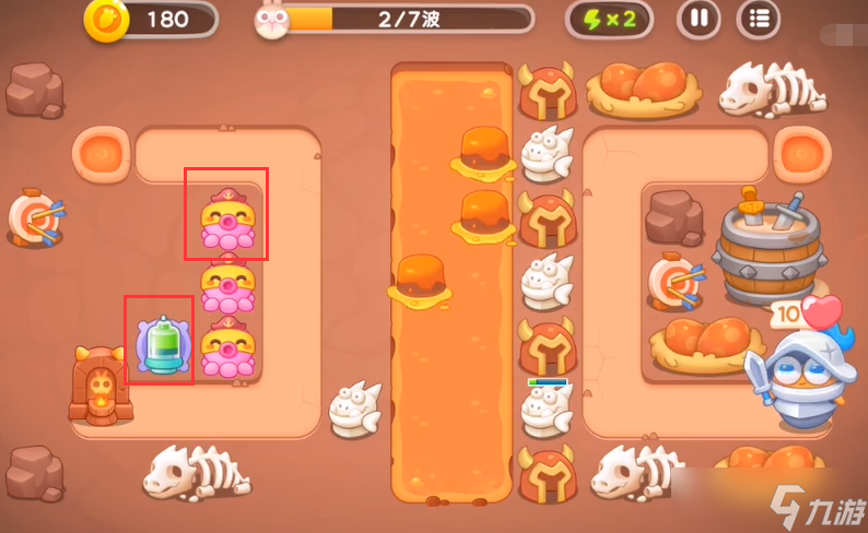 《保卫萝卜4》饿龙传说第七关满星攻略