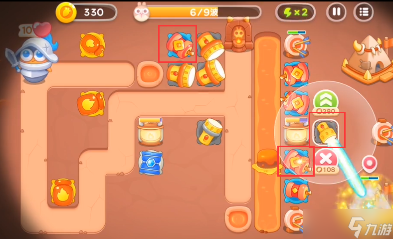 《保卫萝卜4》饿龙传说第六关攻略