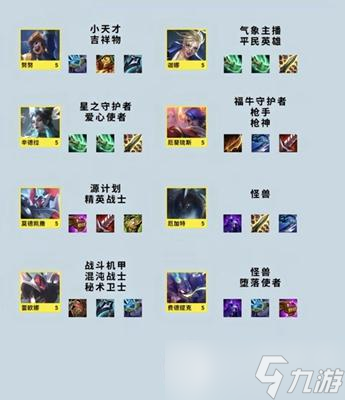 金铲铲之战S8英雄出装大全
