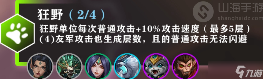 金铲铲之战狂野种族介绍出装攻略