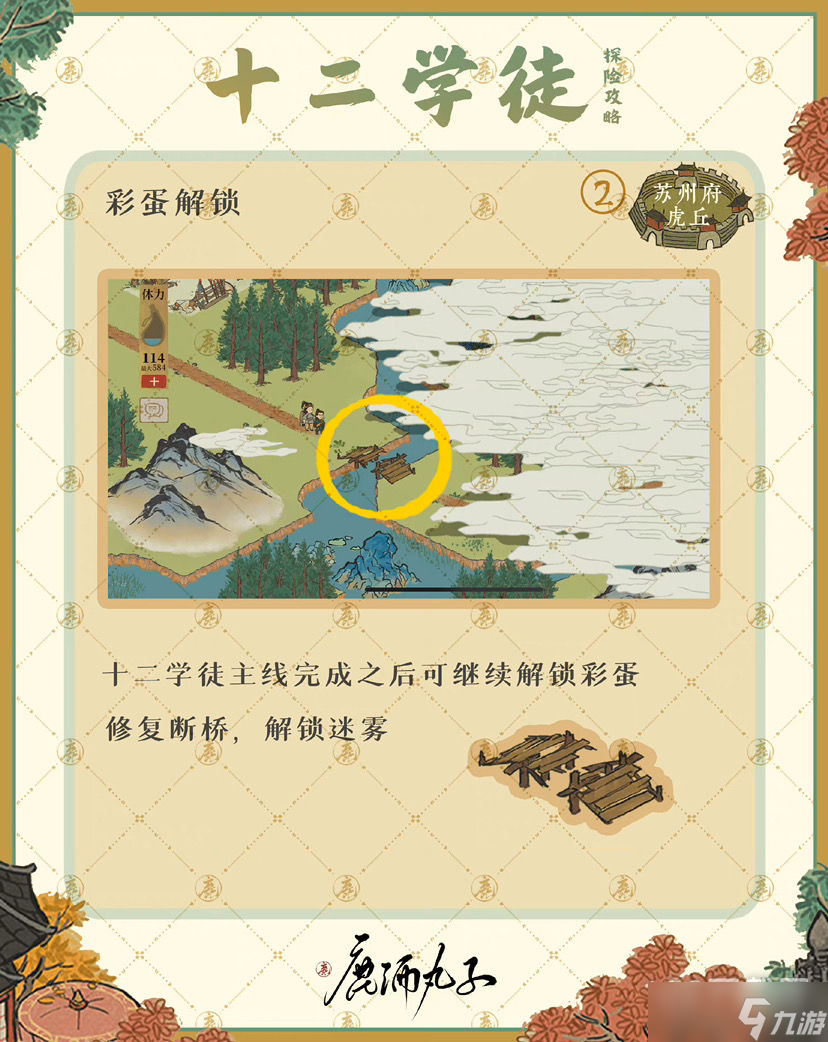 《江南百景图》十二学徒探险方法