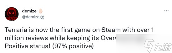 《泰拉瑞亚》成为Steam平台首个超过百万评论的游戏