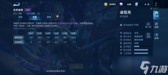 《王者荣耀》诸葛亮技能介绍及技能解析