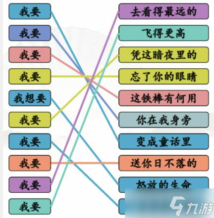 汉字找茬王连出全部我要的歌通关方法是什么