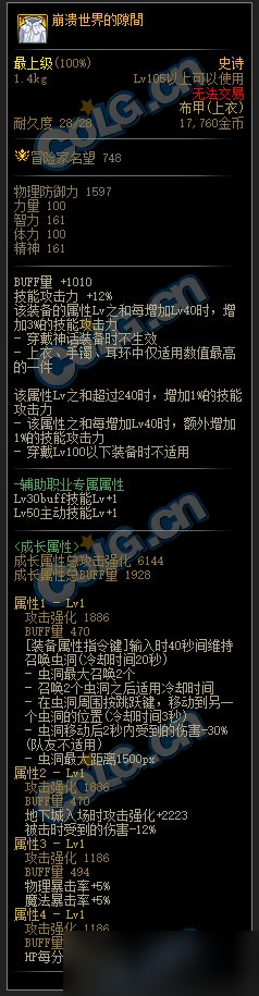 《DNF》大魔法师的次元回廊装备大全
