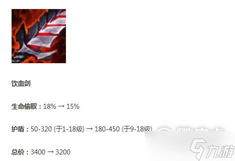 《英雄联盟》2月1日正式服更新饮血剑加强介绍