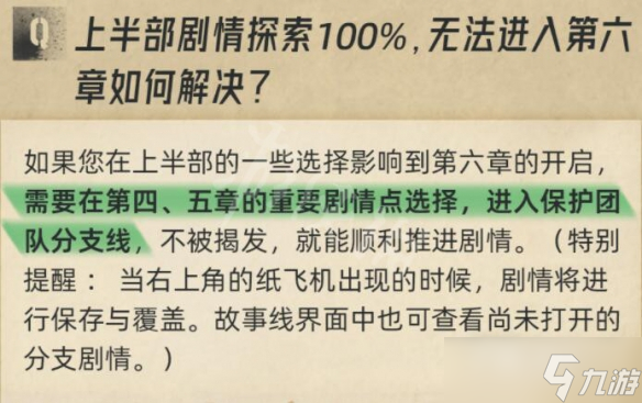 《飛越13號房》第六章解鎖方法