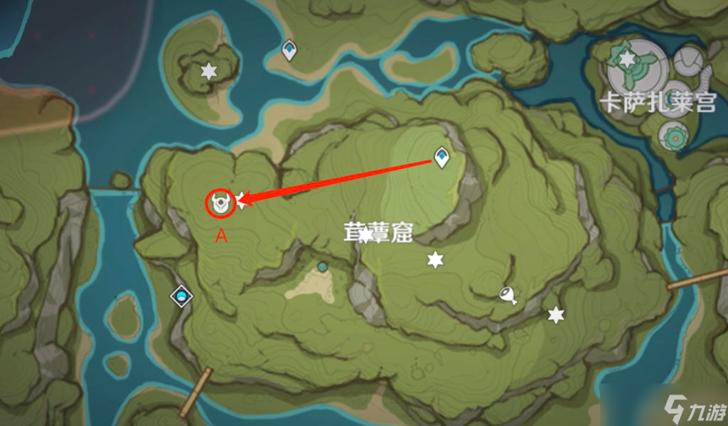 原神三处箭头涂鸦在哪
