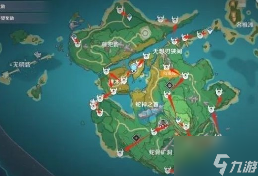 原神刀镡采集路线图分享 刀镡速刷攻略