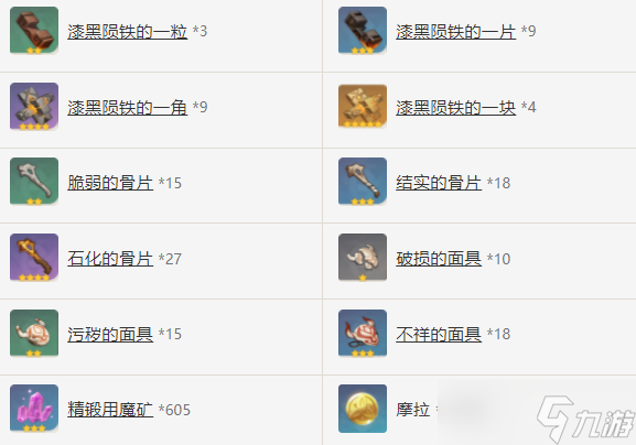 原神试作古华90级属性多少