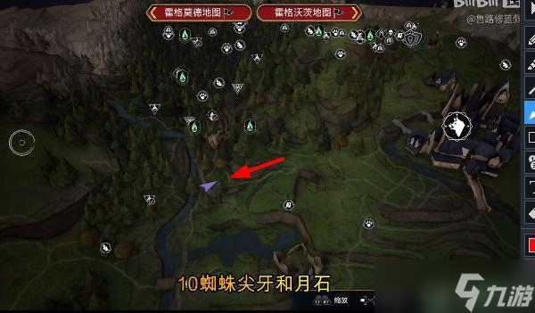 霍格沃茨之遗蜘蛛尖牙在哪