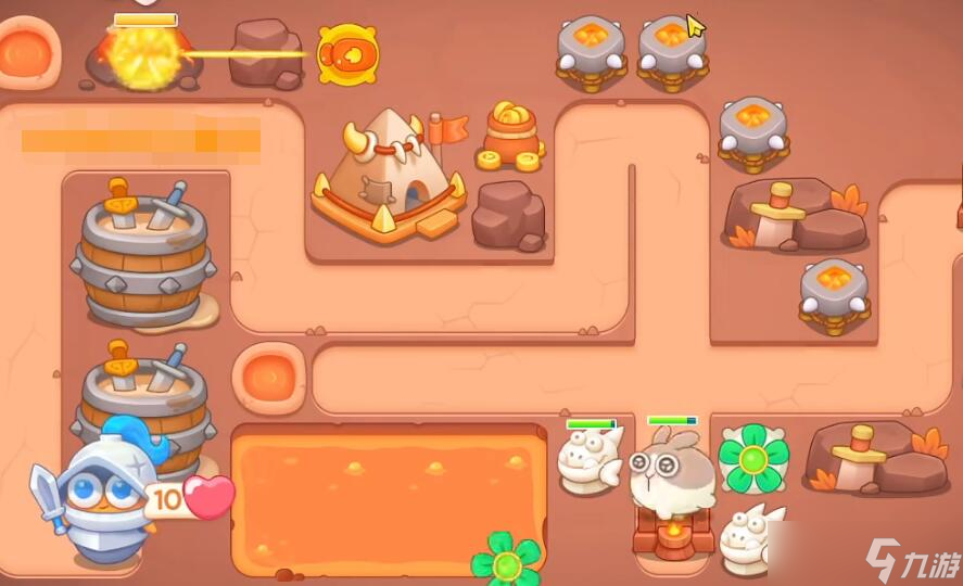 保卫萝卜4饿龙传说54关通关攻略