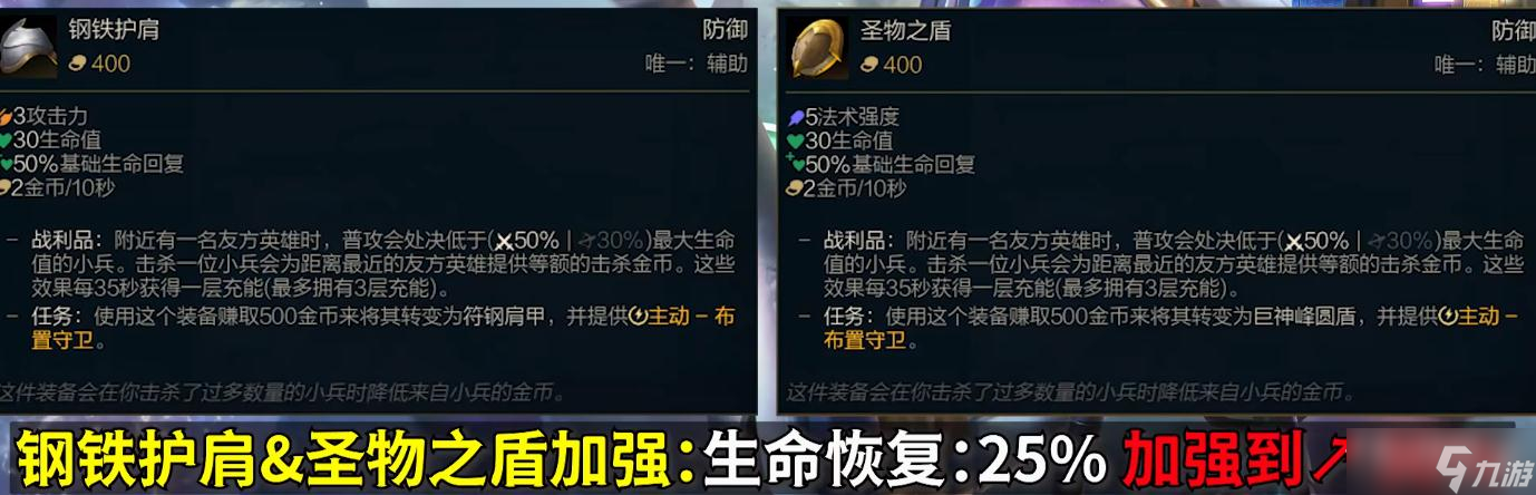 《英雄联盟》PBE13.4版本圣物之盾加强一览