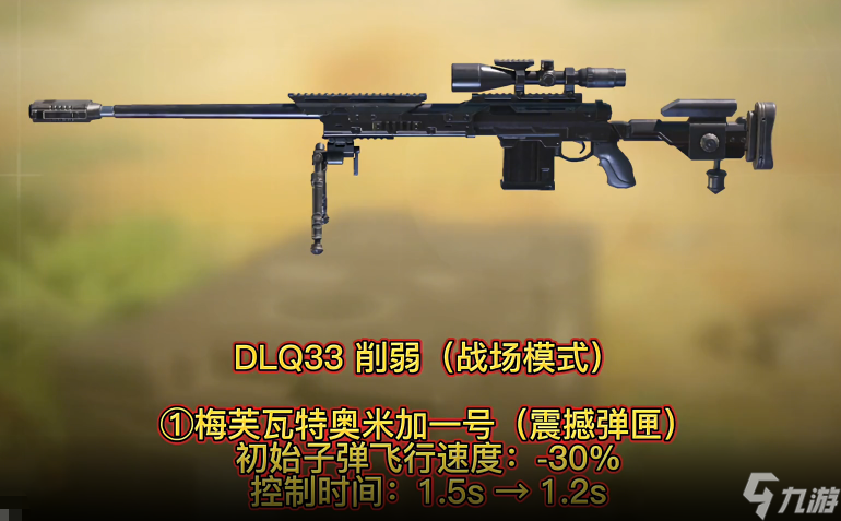 使命召喚S2武器平衡調(diào)整最終版