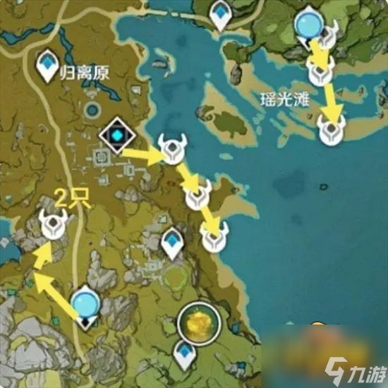 原神骗骗花哪里多-骗骗花采集路线图大全