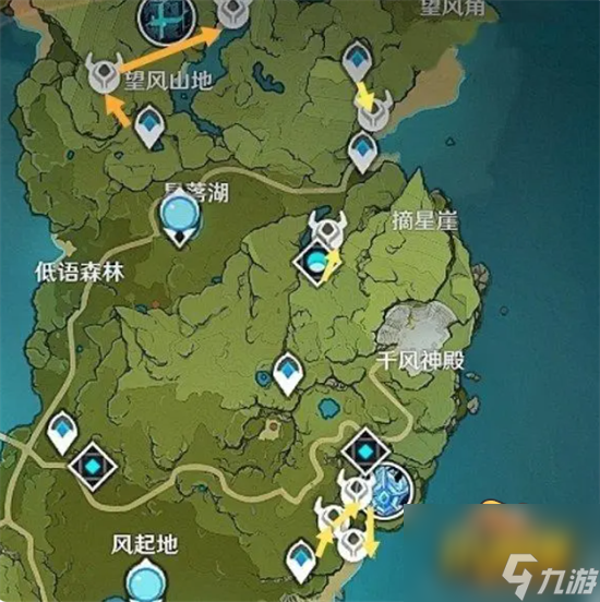 原神骗骗花哪里多-骗骗花采集路线图大全