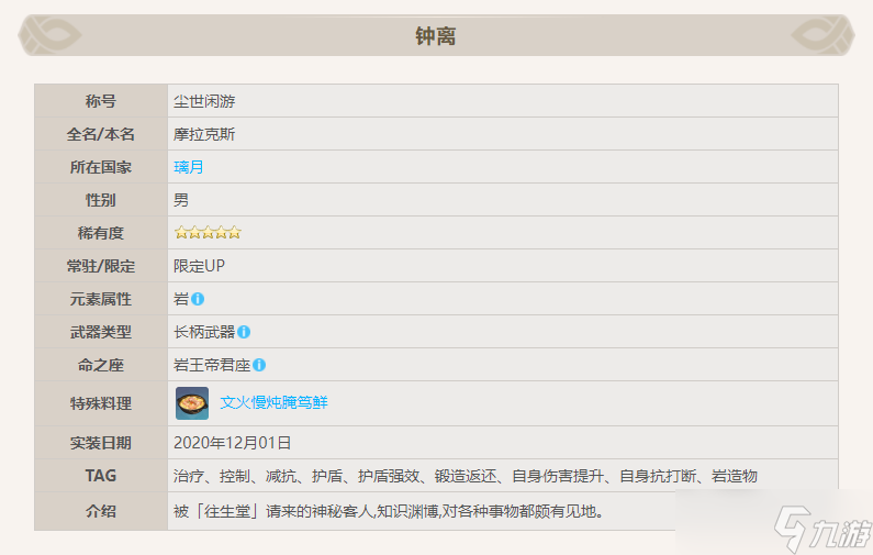 原神钟离值得培养吗 钟离怎么样