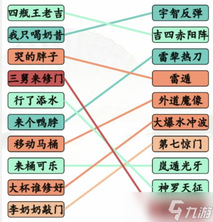 《漢字找茬王》火影動漫空耳連線通關(guān)攻略