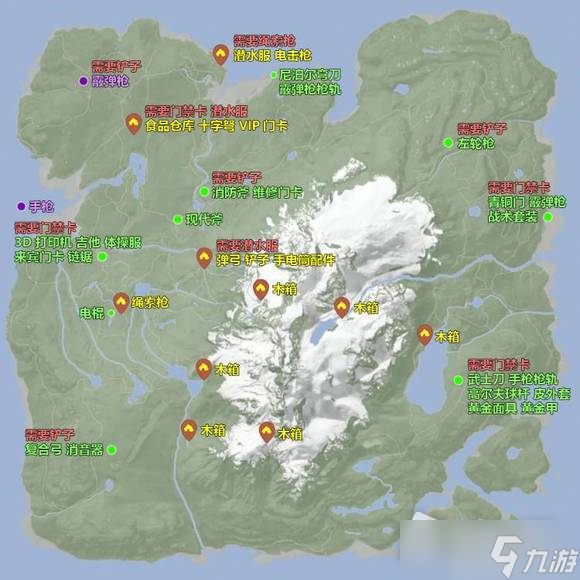 《森林之子》资源位置地图详解