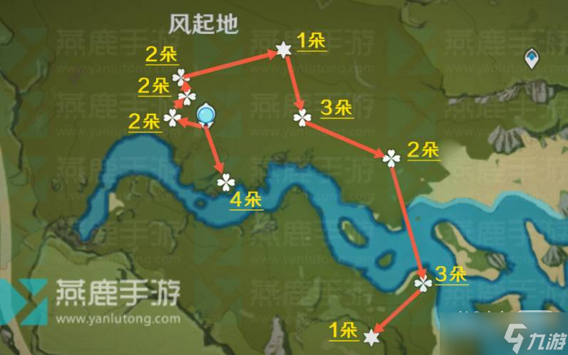 《原神》风车菊分布图详情