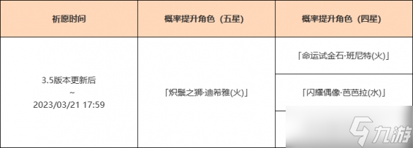 《原神》3.5迪希雅up池是什么？3.5迪希雅up池介绍