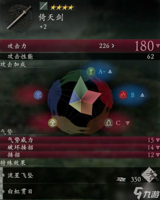 臥龍蒼天隕落倚天劍屬性