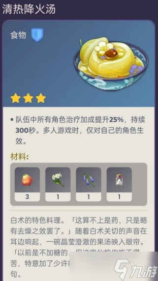 原神3.6新料理一览