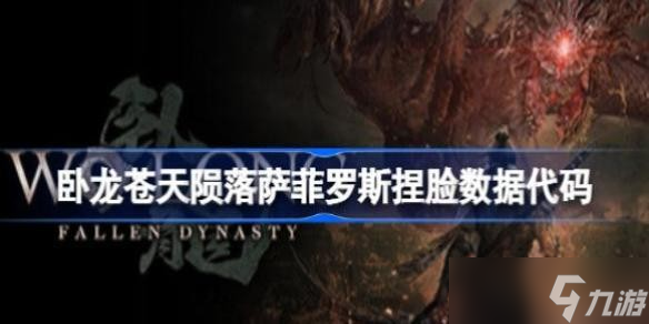 卧龙苍天陨落萨菲罗斯捏脸数据怎么用 卧龙苍天陨落萨菲罗斯捏脸数据代码