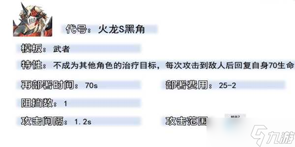 明日方舟火龙s黑角值得练吗