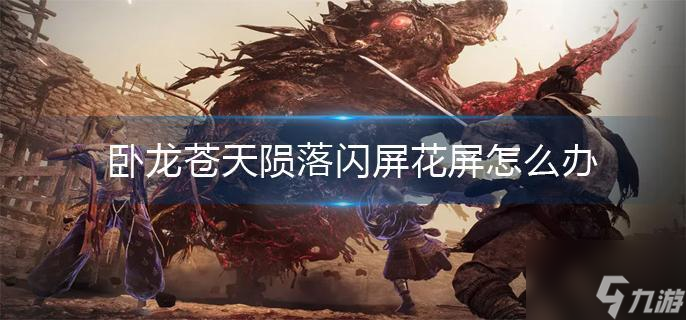 卧龙苍天陨落闪屏花屏怎么办