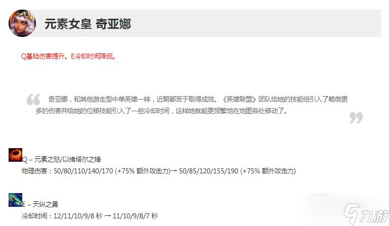 《英雄联盟》13.5版本正式服奇亚娜加强一览