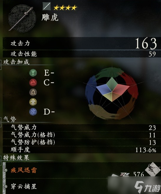 《卧龙苍天陨落》全武器补正数值一览