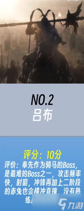 《卧龙苍天陨落》哪个boss难度最高？boss难度排名一览